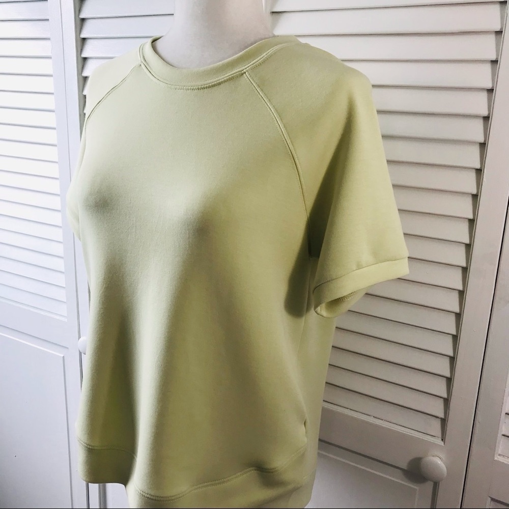 PHILOSOPHY Light Green Short Sleeve Sweater Size Small - Picture 2 of 10